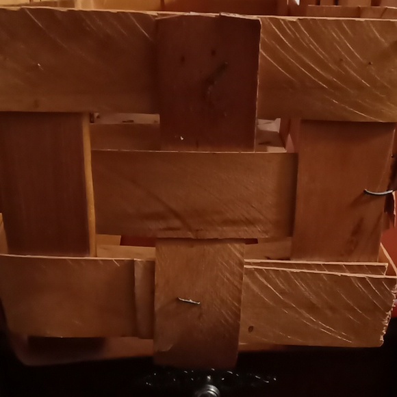 Longaberger wooden basket hand crafted. 16 x  7 x 8 inches. - Picture 11 of 13